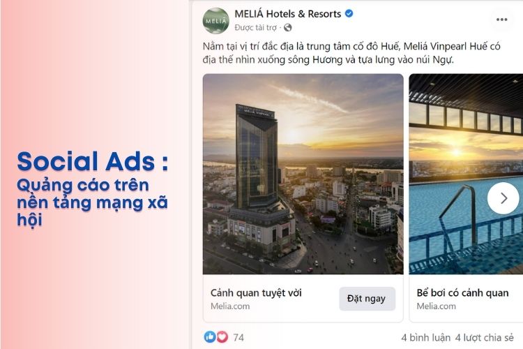 Social ads - quảng cáo trên nền tảng mạng xã hội